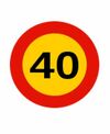 alquiler señal de obra velocidad maxima 40 km/h