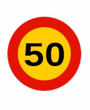 alquiler señal de obra velocidad maxima 50 km/h