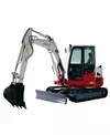 Alquiler midiexcavadora de orugas de 6000 Kg